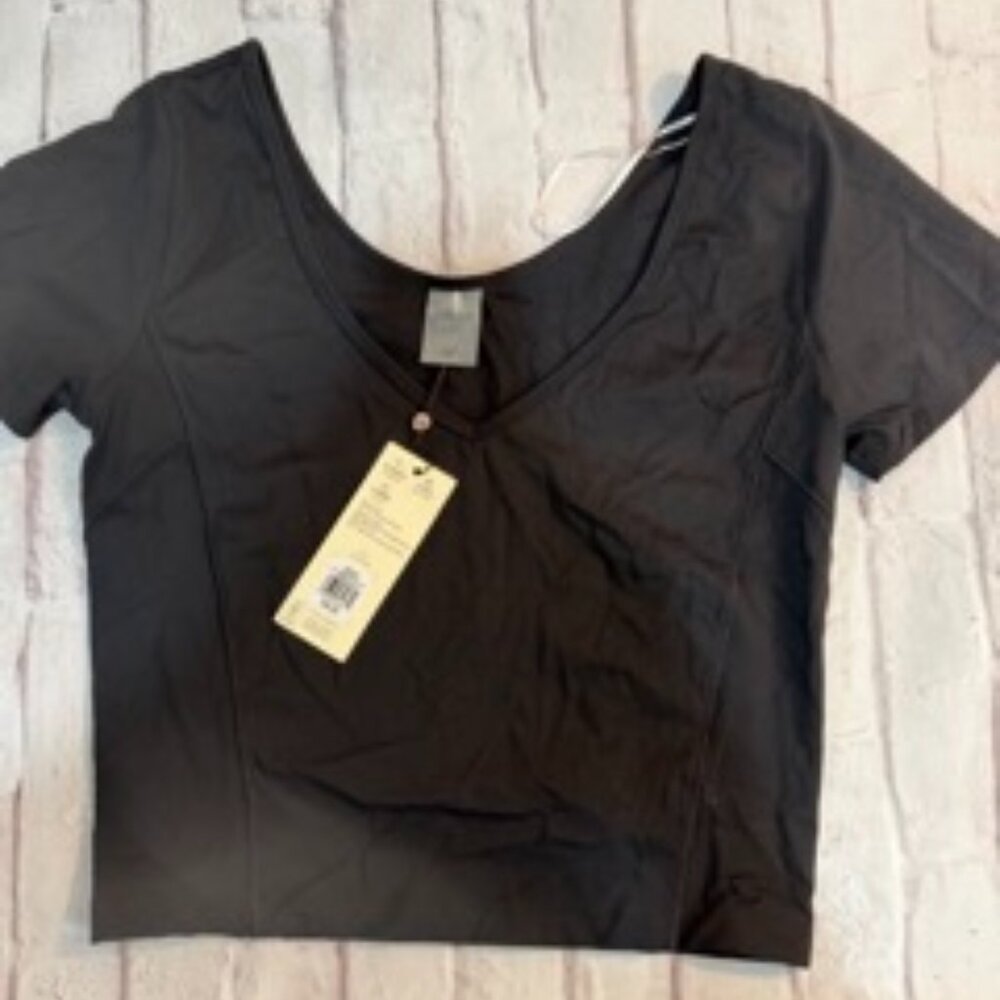 Medium Black Calia Crop Top